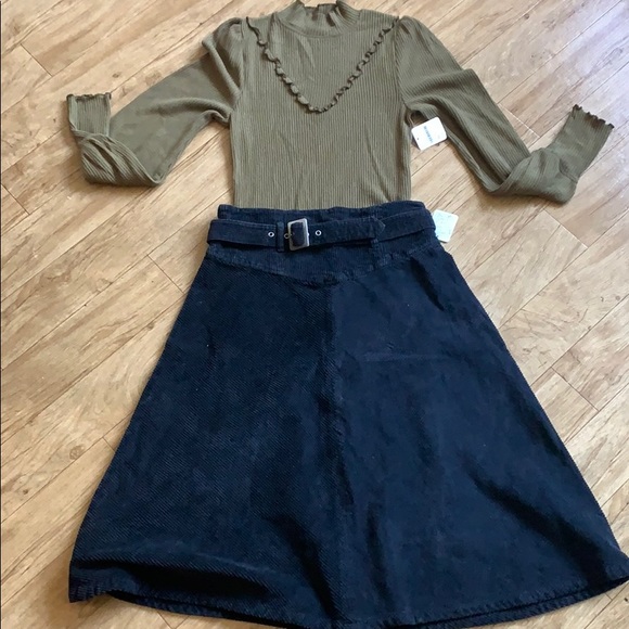 Belt it up cord midi skirt - Picture 9 of 9